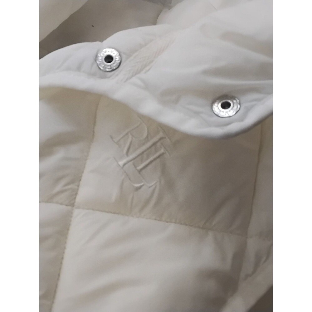 Lauren Ralph Lauren Black Label Long Puffer Coat Vest white - Picture 4 of 7